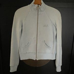 BEBE Sport baby blue zip up sweatshirt